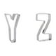 thumbnail image 2 of Letras grandes de acero inoxidable para galletas, 26 letras en inglés. Disfruta de la repostería casera y conviértete en la estrella de la cocina., 2 of 8