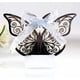 thumbnail image 1 of Cajas de papel con forma de mariposa recortadas con láser en color rosa para bombones y bodas, 50 unidades, 1 of 6