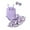 Purple, variant on Baby Girls Summer Outfits Sling Romper Butterfly Short Skirts Set for 3-24 Months
