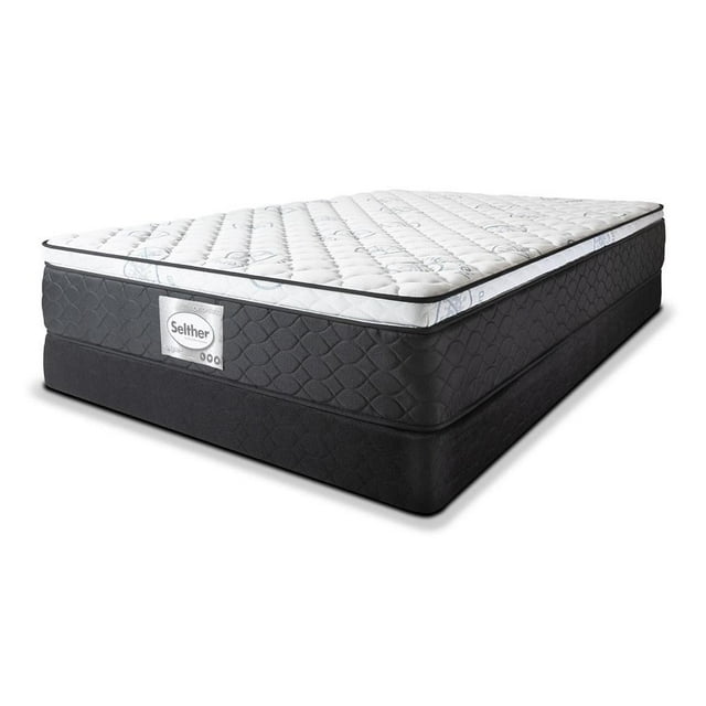 Colchón y Box Queen Size Selther Pure Cloud Antibacterial