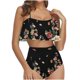 thumbnail image 2 of Traje de baño de 2 piezas para mujer, trajes de baño para mujer, conjunto de traje de baño con volantes para mujer, 2 of 6