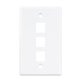 thumbnail image 2 of 1 Paquete de Placa de Pared Ethernet de 3 Puertos, Placa de Pared RJ45 con Inserto de Acoplador en LíNea RJ45, Placa de Pared con Conector Cat6, 2 of 5