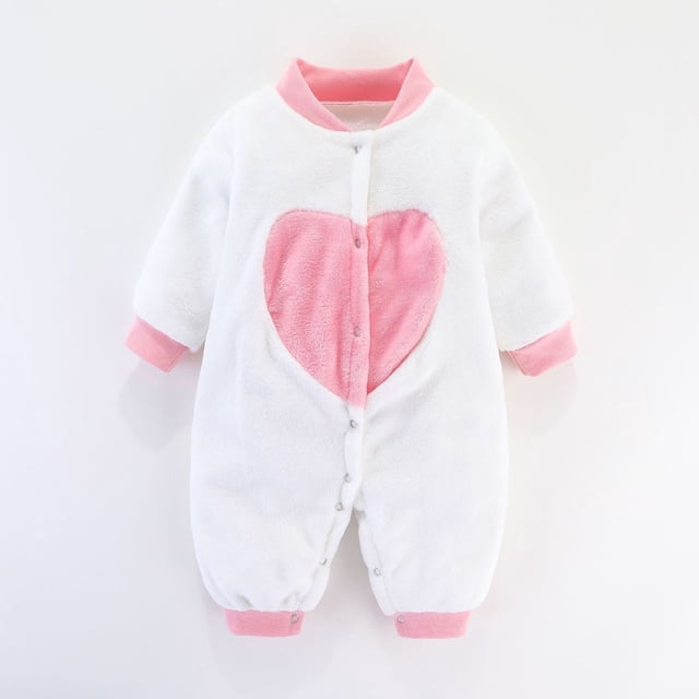 AherBiu Barboteuses pour Nourrissons Vêtements pour Bébé Combinaisons Unisexes en Molleton à Boutons Manches Longues Chandails à Col Rond Filles Garçons Cache-Couches