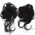 thumbnail image 1 of 2 Pcs Chignon Désordonné Postiche Chignon Bouclé Extensions de Cheveux, 1 of 8