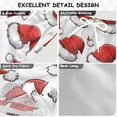 thumbnail image 2 of FORMRS Boys Swim Trunks Quick Dry Mesh Liner Boardshorts Sizes XS-XL, Red Santa Hats Pattern, 2 of 7