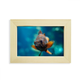thumbnail image 1 of Pintura de peces tropicales organismo marino Escritorio de madera marco de foto 5x7 pulgadas, 1 of 4