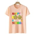 thumbnail image 4 of IROINNID Women's Happy 100th Day Of School Printed T-shirt Short Sleeve Casual Tops, 4 of 7