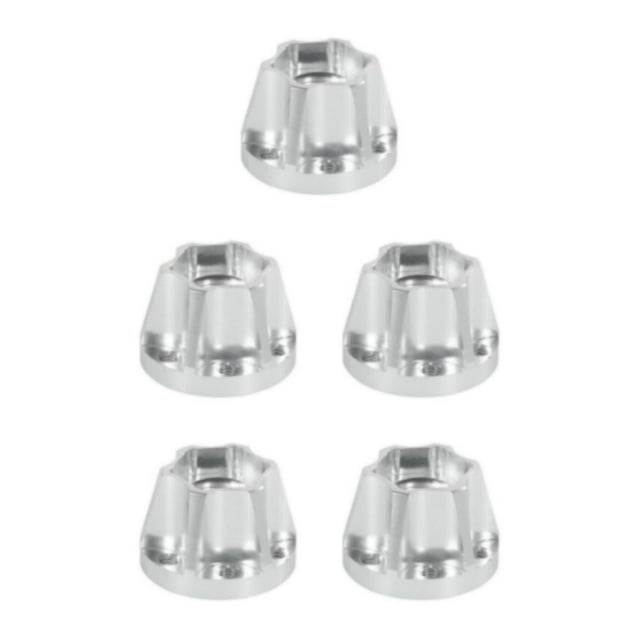 maskred 4PCS Wheel Hubs for RC 1 10 Crawler 9 2 Wheel Rims High-Performance Upgrade Silver 15mm 5Set