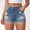 Light Blue, variant on YYUIJK Denim Shorts for Women Mid Rise Ripped Jean Shorts Stretchy Folded Hem Hot Short Jeans