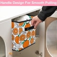 thumbnail image 5 of RATGDN Collapsible Fabric Cube Storage Bin with Double Handles for Living Room Bedroom Office Black - White Background Orange Simple, 5 of 7