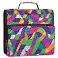 thumbnail image 5 of FORMRS Zipper Binder with Shoulder Strap 2-inch Ring 500 Sheet Capacity File Bag, Colorful Plaid, 5 of 5