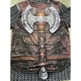 thumbnail image 5 of Men's Vintage Armor Print T-Shirt - Casual Street Style, Elastic Polyester, Crew Neck, Short Sleeve, Summer T-Shirt with Axe and Sword Design, Adult T-Shirt | Axe Stitching | Durable Fabric, 5 of 8