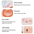 thumbnail image 4 of Cartoon Mini Mist Cooling Fan with Spray Function USB Rechargeable Portable Desk Fan with Water Bottle Design for Office Bedroom Car Travel Three Speed Settings, 4 of 6