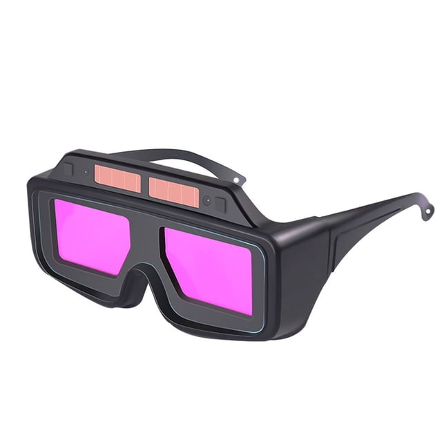 Amdohai Large Window Auto Color-changing Welding Goggles Professional Soldering Glasses Argon Arc Anti-glare Glasses Double Photoreceptor Solar Powered
