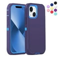 thumbnail image 1 of Étui Robuste Conçu pour iPhone 13 Antichoc à Triple Couche, Bleu, 1 of 17