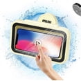 thumbnail image 1 of 480 rotation and telescopic adjustmentWaterproof shower phone holder - Bathroom wall-mounted phone holder, anti-fog and waterproof shell, 1 of 4