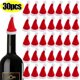 thumbnail image 2 of 30/2 Uds funda navideña para botella de vino Mini piruleta sombrero de caramelo Santa Claus gorros pequeños Navidad Año Nuevo adornos para la mesa de fiesta, 2 of 4