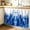 Blue, variant on Vintage Brown Cabinet Curtain 32"Wx55"L,Dustproof Pantry Door Curtain W/ Self Adhesive Tape,Farmhouse Retro Dark Solid Color Linen Texture Tall Storage Cover Privacy Drape for Bathroom Kitchen