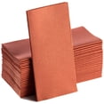 thumbnail image 1 of 50 Pack - Terracotta Napkins | Linen Feel Guest Disposable Cloth Like Paper Dinner Napkins | Hand Towels | Soft, Absorbent, Paper Hand Napkins for Kitchen,Parties,Weddings,Dinners, 1 of 9