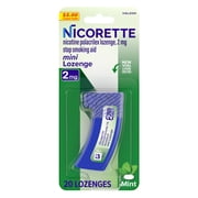Nicorette Mini Nicotine Lozenges Stop Smoking Aid 2 Mg Mint - 20 Ct