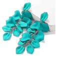 thumbnail image 2 of 1 par de pendientes largos de pétalos de rosa de acrílico, pendientes colgantes de flores exageradas, pendientes de borlas florales llamativos, regalo para mujeres y niñas, Yvan, azul, P azul, 2 of 2