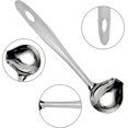 thumbnail image 3 of Stainless Steel Sauce Drizzle Spoon with Spout Sauce Ladle Gravy Ladle for Everyday Use, 3 of 5