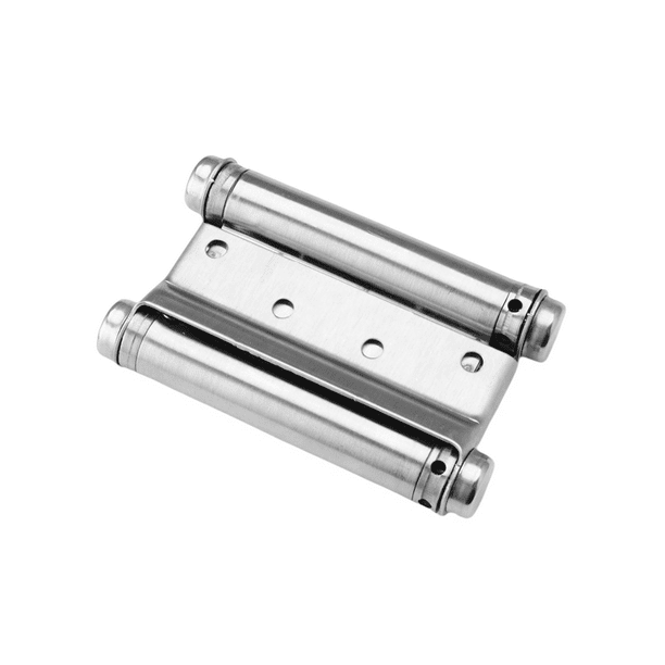 Double Action Spring Hinges, Stainless Steel Self Closing Spring Hinge with Screws for Swinging