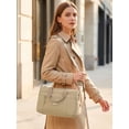 thumbnail image 5 of Gustave Women's Nylon Crossbody Shoulder Bag Multi Pockets Tote Handbag Purse Casual Lightweight Top Handle Satchels for Travel Work Daily - Khaki, 5 of 8
