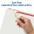 thumbnail image 4 of Avery 8-Tab Binder Dividers, Easy Print & Apply Clear Label Strip, Index Maker, White Tabs, 25 Sets (11447), 4 of 6