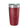 thumbnail image 1 of South Carolina Tumbler Home State Travel Mug Insulated Laser Engraved Map Coffee Cup 20 oz Maroon, 1 of 1