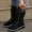 Black, variant on Fall Boots Women's Winter Solid Mid-tube Flat Front Strap Round Head Side Zipper Snow Boots Womens Shoes Casual Fall on Clearance