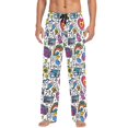 thumbnail image 7 of FORMRS Mens Pajama Pants with Pockets Sleepwear Lounge Bottoms Sizes S-2XL, White Doodle Pattern, 7 of 7