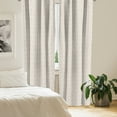 thumbnail image 2 of Ambesonne Vintage Curtains, Abstract Floral Scroll, Pair of 28"x84", Tan White, 2 of 5