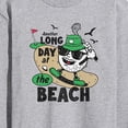 thumbnail image 3 of Instant Message - Long Day at the Beach Golfing  - Men's Long Sleeve Graphic T-shirt, 3 of 6