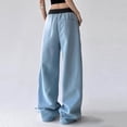 thumbnail image 4 of Maean Wide Leg Sweatpants for Women Casual Loose Solid Color Pants Comfy Lounge Joggers Baggy Pants With Pockets, 4 of 6