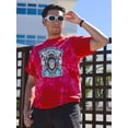 thumbnail image 2 of Space Monkey Club Design Tie Dye Crystal Men -Image by Shutterstock, Male XX-Large, 2 of 4
