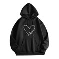 thumbnail image 1 of toraway Women's Womens Sweatshirt s Sans Capuche Imprimés à Capuche Col Rond Manches Longues Sweatshirt Tops m, 1 of 4