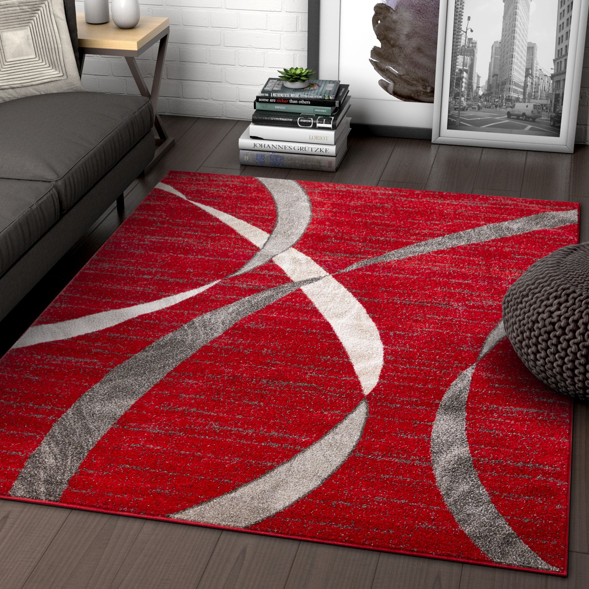 Well Woven Serenity Felicita Modern 7'10" x 9'10" Vintage Distressed