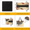 thumbnail image 3 of Colorful Floral Bohemia Outdoor Picnic Blanket, Foldable Waterproof Beach Mat, Portable Beach Blanket for Beach Camping, Hiking, Family Concerts, 3 of 7