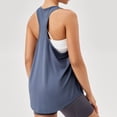 thumbnail image 2 of Workout Tank Tops Woman Lightweight Breathable Loose Fit Scoop Neck Racerback Sleeveless Shirt Athletic Yoga Gym Tanks, 2 of 7