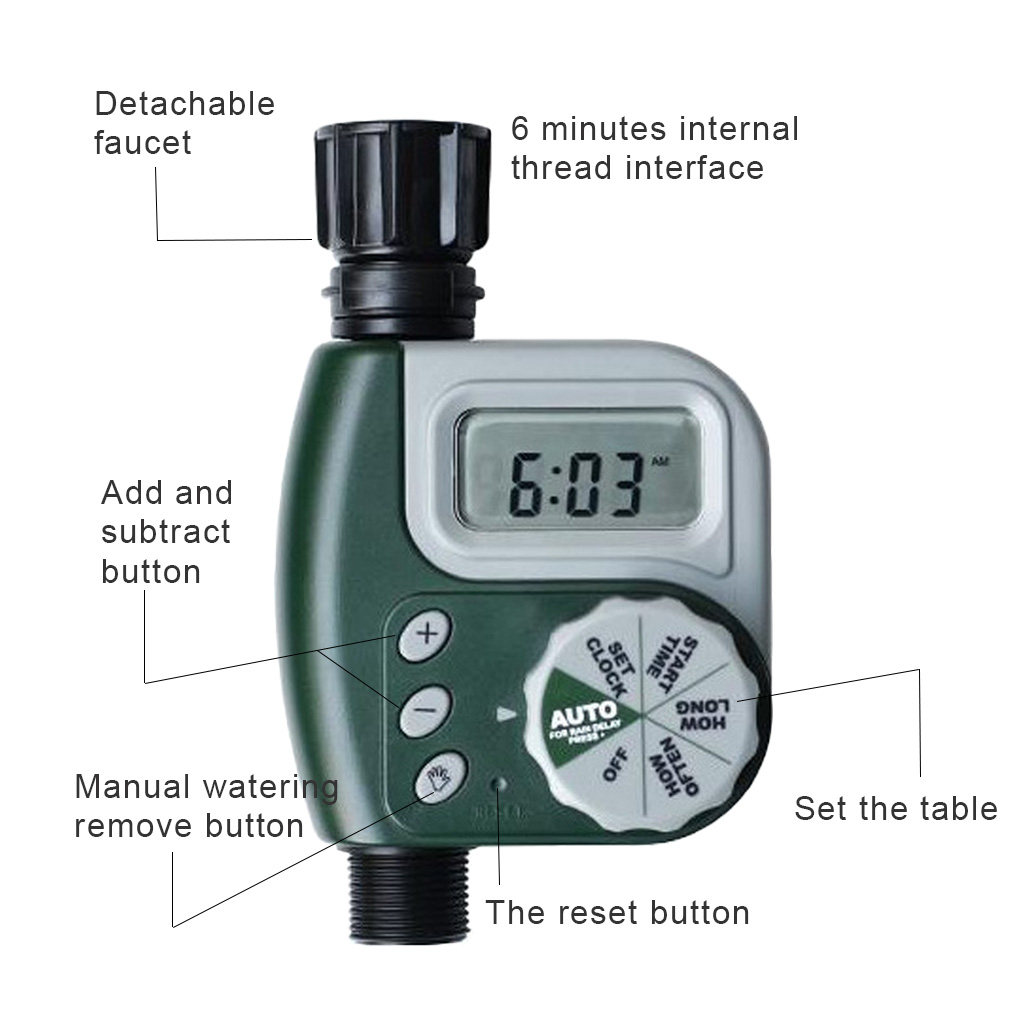 fashionhome Single Outlet Hose Faucet Timer Outdoor Waterproof Digital