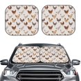 thumbnail image 2 of Yiaed Various Chicken Print Car Front Windshield Sun Shade,Foldable Anti-UV Car Sunshade for Front Window for Most Vehicles-Medium, 2 of 5