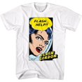thumbnail image 1 of Flash Gordon Help!! White Adult T-Shirt, 1 of 2