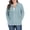 15 Sea Blue, variant on Gleelist Women's Full Zip Up Hoodie Sweatshirts Plus Size Long Sleeve Oversized Casual Hoodies Sweatshirt Jackets with Pockets(1X-5X)