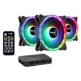 thumbnail image 1 of Kit Ventilador 120 mm 3 pieza s Negro Aerocool Duo 12 Pro. Aerocool 4710562752588, 1 of 6