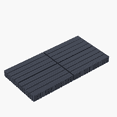 thumbnail image 4 of 24 Pack Deck Tiles, 2FT Interlocking Deck Tiles, 12 "x24" Waterproof Deck Tiles Interlocking Outdoor All Weather Use, Pool Balcony Backyard Terrace, Gray, 4 of 8