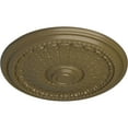 thumbnail image 3 of Ekena Millwork 27"OD x 2 1/2"P Brunswick Ceiling Medallion (Fits Canopies up to 4 1/2"), Hand-Painted Mississippi Mud, 3 of 5
