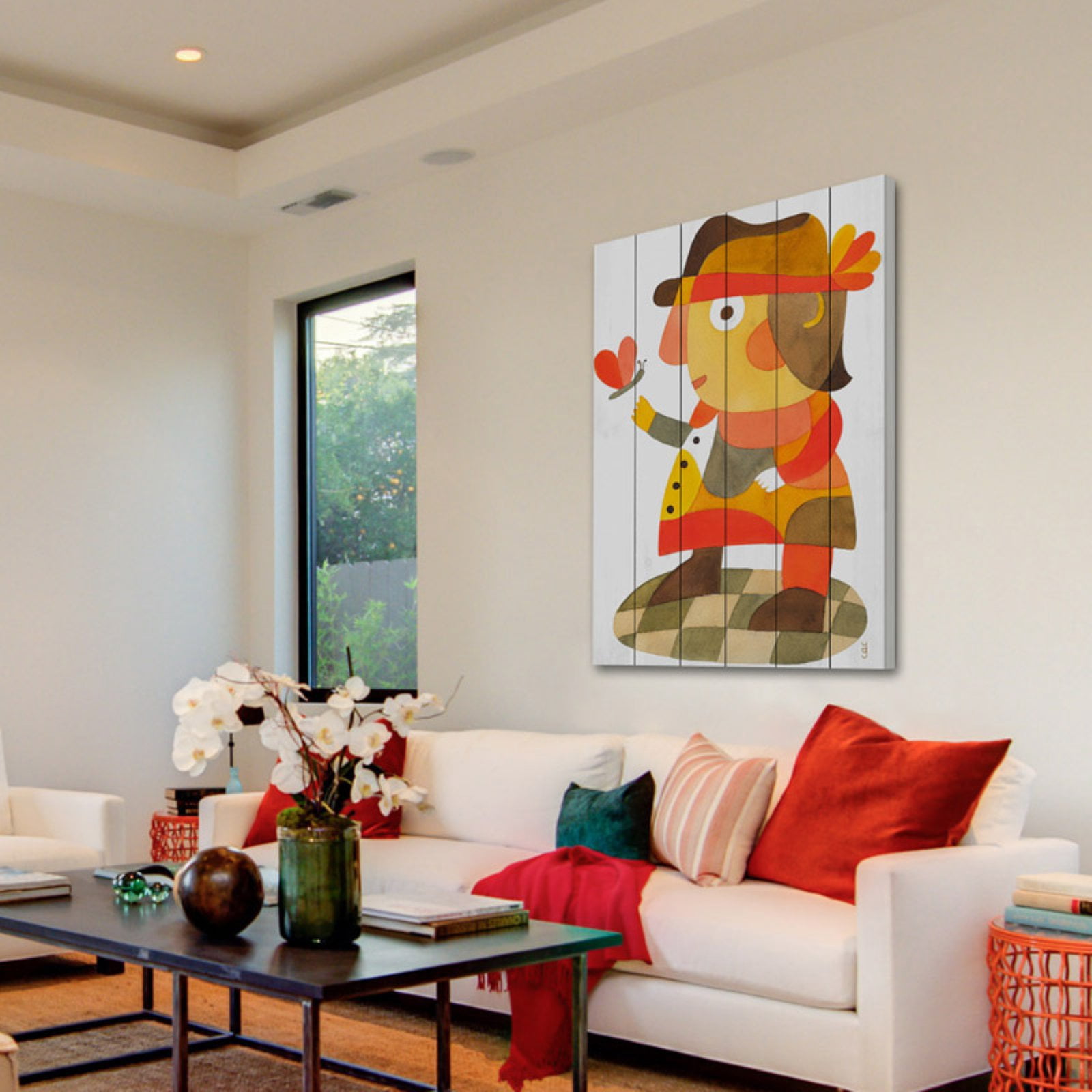 Marmont Hill "Mister D" by Yolanta Gawlik Painting Art Print on White Wood
