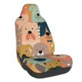 thumbnail image 1 of Balery Colorful Dogs Funda de Asiento para Auto con Diseño - Cubierta Frontal Suave y Transpirable con Protector Antideslizante- 1 Unidad, 1 of 5