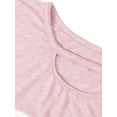 thumbnail image 5 of Women Short Sleeve Crew Neck Cutout Colorblock Twisted Hem Top, 5 of 7